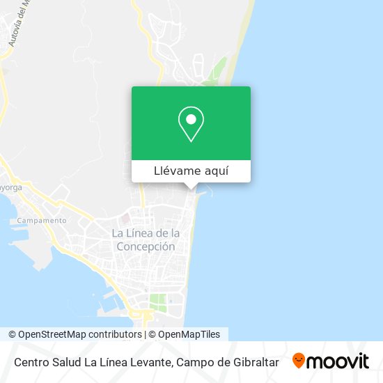 Mapa Centro Salud La Línea Levante