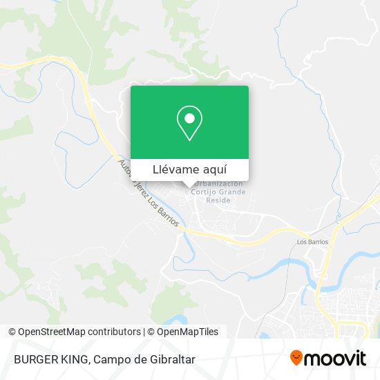 Mapa BURGER KING