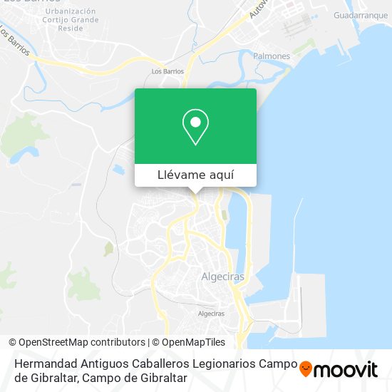 Mapa Hermandad Antiguos Caballeros Legionarios Campo de Gibraltar