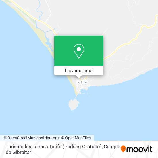 Mapa Turismo los Lances Tarifa (Parking Gratuito)