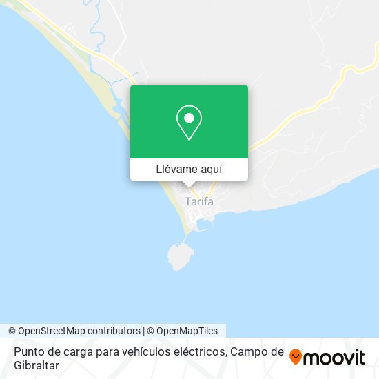 Mapa Punto de carga para vehículos eléctricos