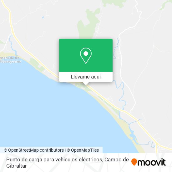 Mapa Punto de carga para vehículos eléctricos