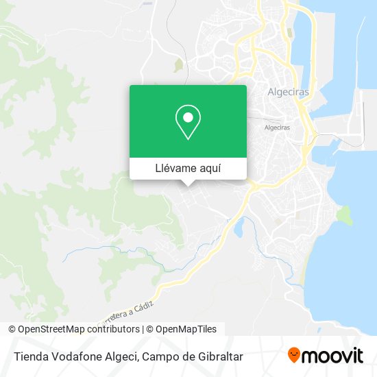 Mapa Tienda Vodafone Algeci