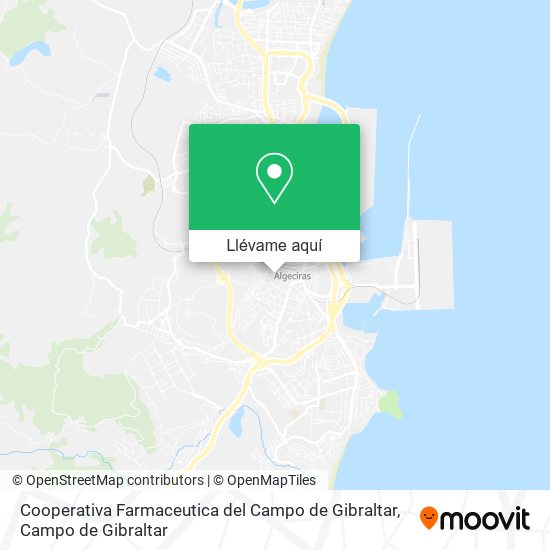 Mapa Cooperativa Farmaceutica del Campo de Gibraltar
