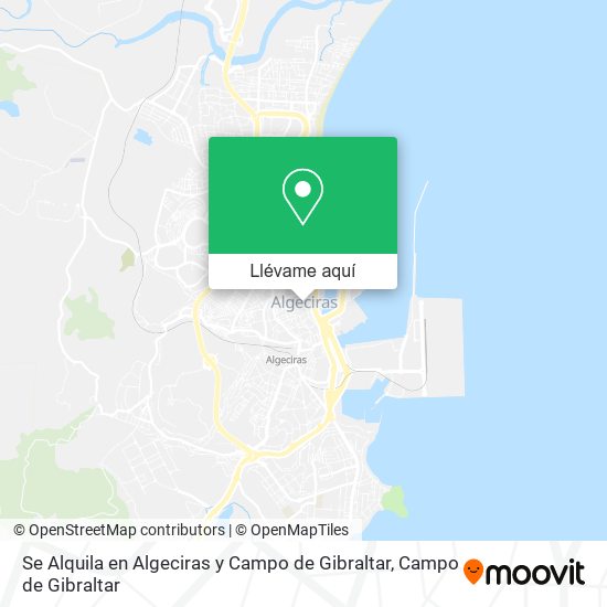 Mapa Se Alquila en Algeciras y Campo de Gibraltar