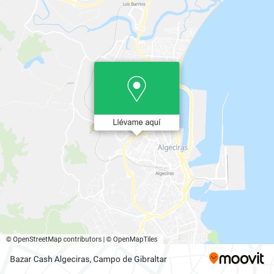 Mapa Bazar Cash Algeciras