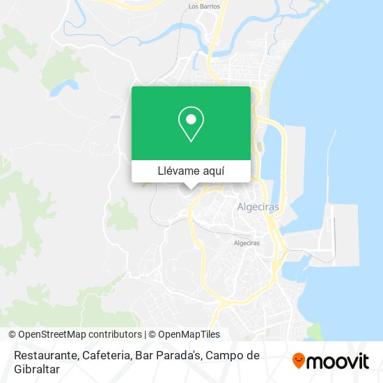 Mapa Restaurante, Cafeteria, Bar Parada's