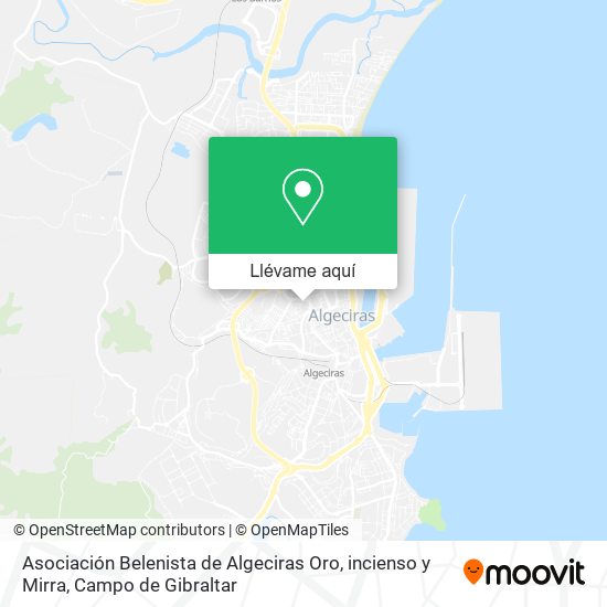 Mapa Asociación Belenista de Algeciras Oro, incienso y Mirra