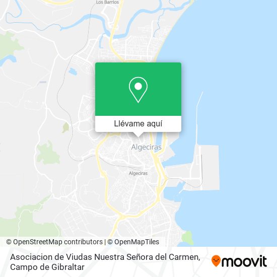 Mapa Asociacion de Viudas Nuestra Señora del Carmen