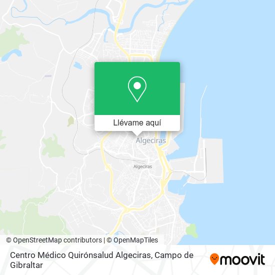 Mapa Centro Médico Quirónsalud Algeciras