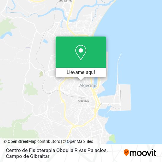 Mapa Centro de Fisioterapia Obdulia Rivas Palacios