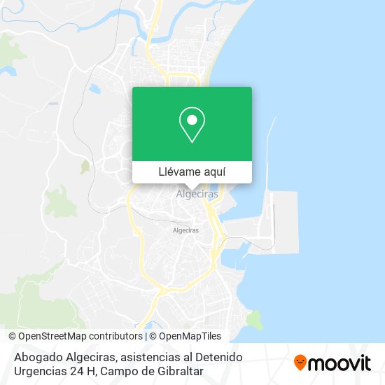 Mapa Abogado Algeciras, asistencias al Detenido Urgencias 24 H