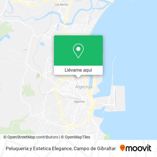 Mapa Peluqueria y Estetica Elegance