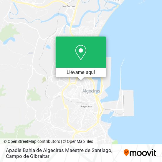 Mapa Apadis Bahia de Algeciras Maestre de Santiago