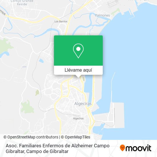 Mapa Asoc. Familiares Enfermos de Alzheimer Campo Gibraltar