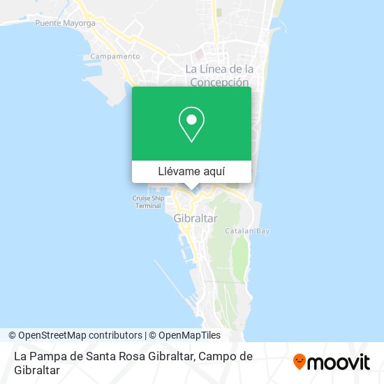Mapa La Pampa de Santa Rosa Gibraltar