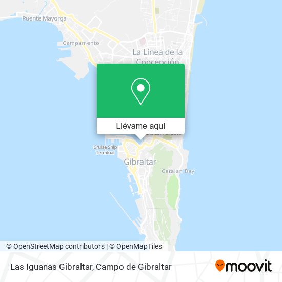 Mapa Las Iguanas Gibraltar