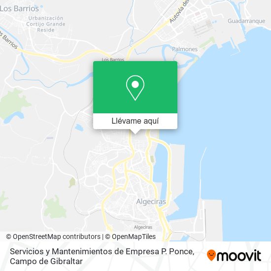 Mapa Servicios y Mantenimientos de Empresa P. Ponce