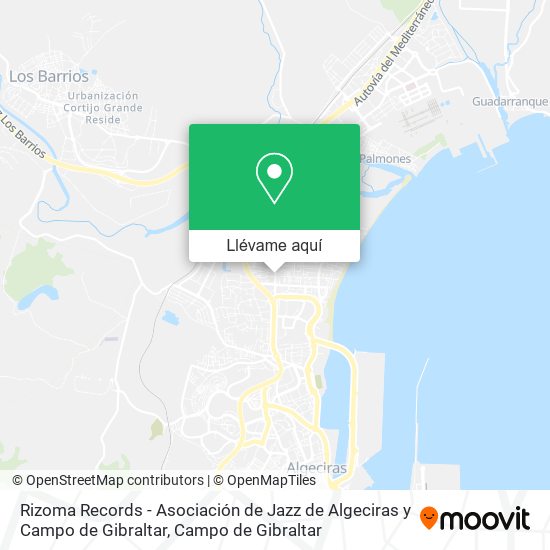 Mapa Rizoma Records - Asociación de Jazz de Algeciras y Campo de Gibraltar