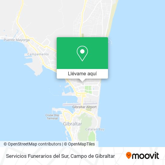 Mapa Servicios Funerarios del Sur