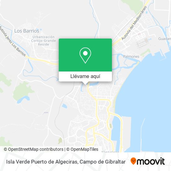 Mapa Isla Verde Puerto de Algeciras