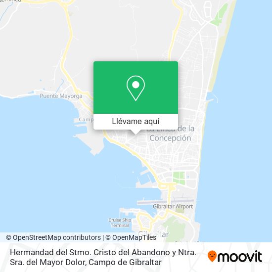 Mapa Hermandad del Stmo. Cristo del Abandono y Ntra. Sra. del Mayor Dolor