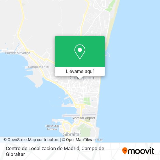 Mapa Centro de Localizacion de Madrid