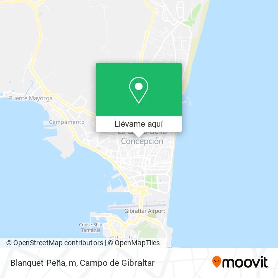 Mapa Blanquet Peña, m