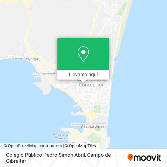 Mapa Colegio Público Pedro Simón Abril