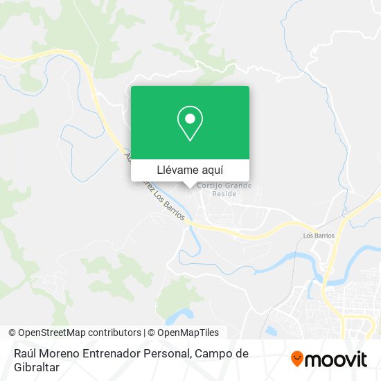 Mapa Raúl Moreno Entrenador Personal