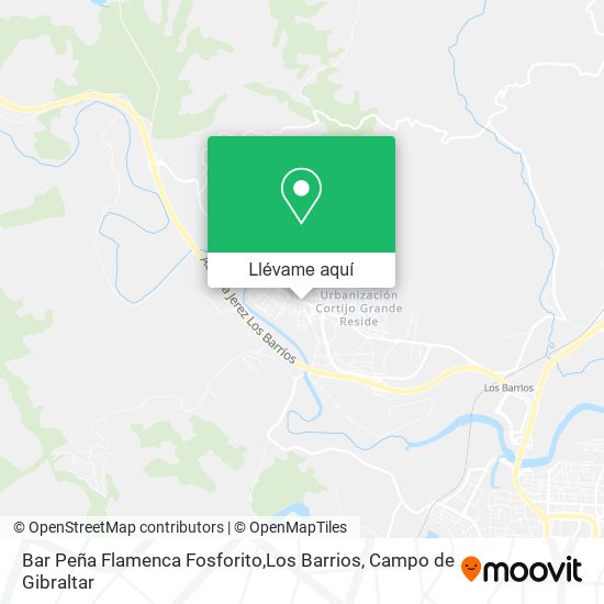 Mapa Bar Peña Flamenca Fosforito,Los Barrios