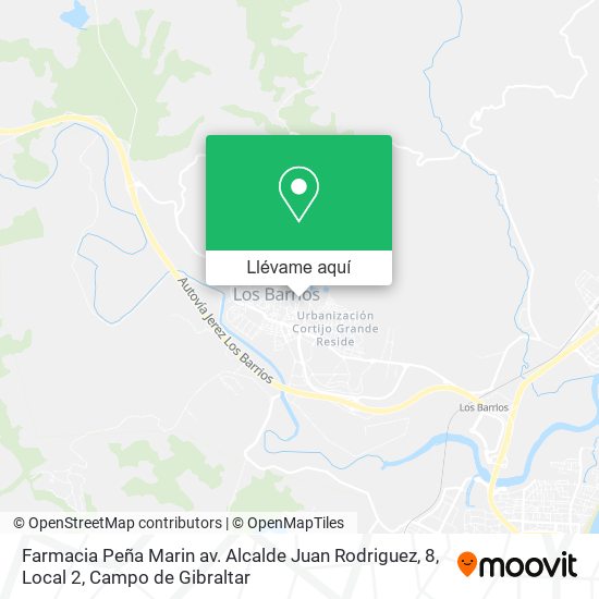 Mapa Farmacia Peña Marin av. Alcalde Juan Rodriguez, 8, Local 2