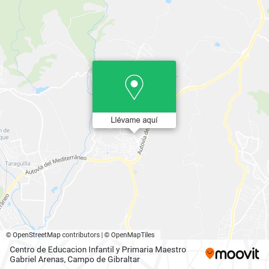 Mapa Centro de Educacion Infantil y Primaria Maestro Gabriel Arenas