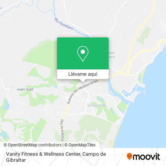 Mapa Vanity Fitness & Wellness Center