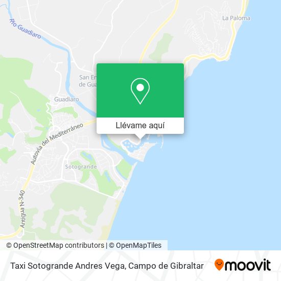 Mapa Taxi Sotogrande Andres Vega
