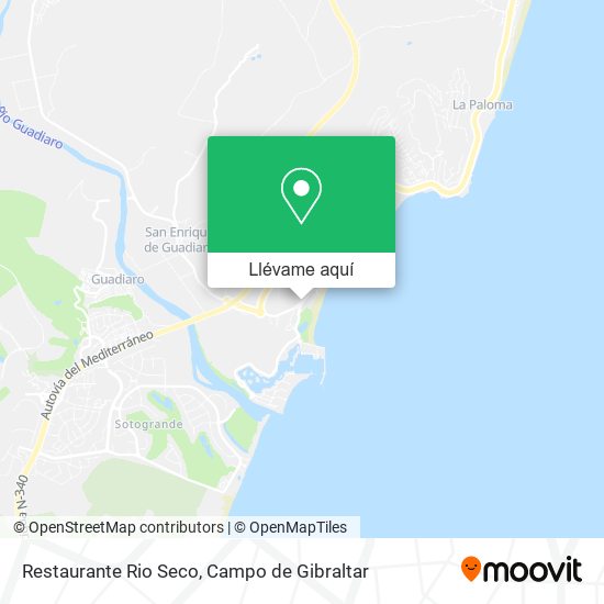 Mapa Restaurante Rio Seco