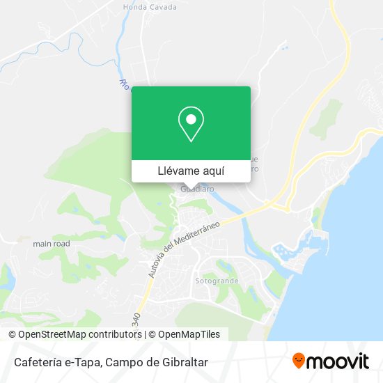 Mapa Cafetería e-Tapa