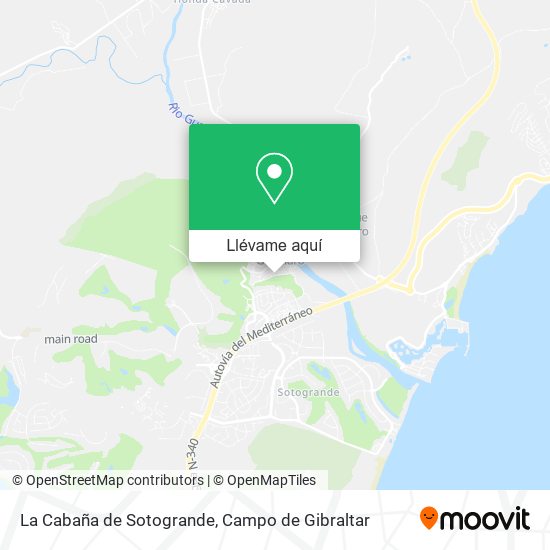 Mapa La Cabaña de Sotogrande
