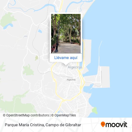 Mapa Parque María Cristina