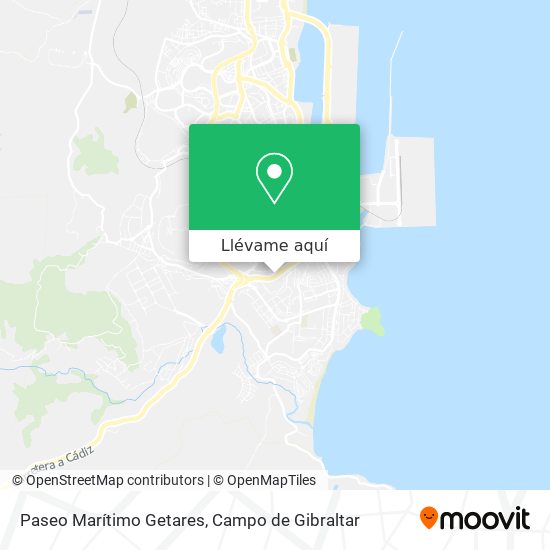 Mapa Paseo Marítimo Getares