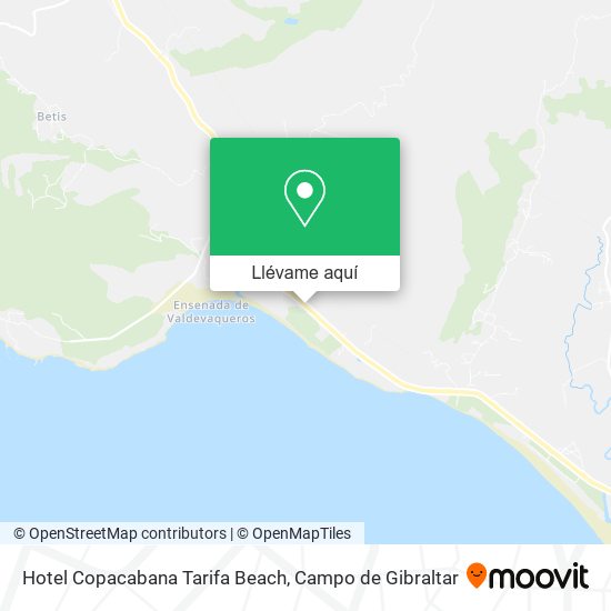 Mapa Hotel Copacabana Tarifa Beach