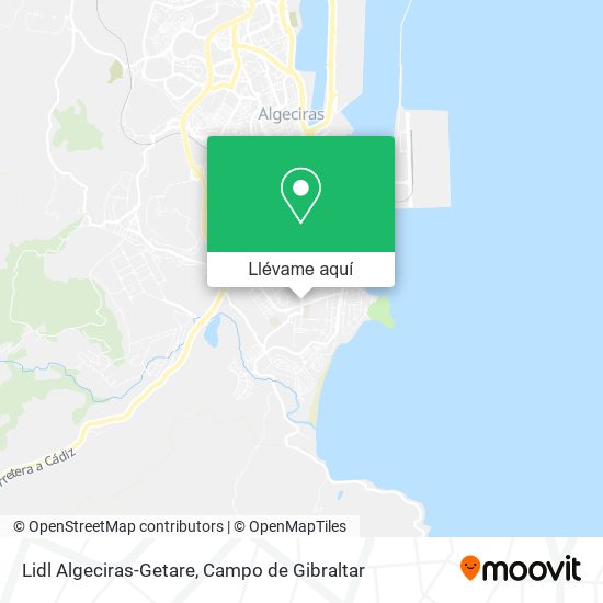 Mapa Lidl Algeciras-Getare