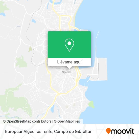 Mapa Europcar Algeciras renfe