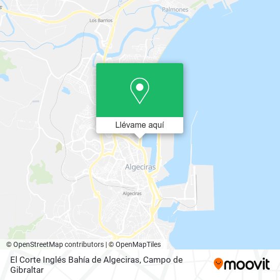 Mapa El Corte Inglés Bahía de Algeciras