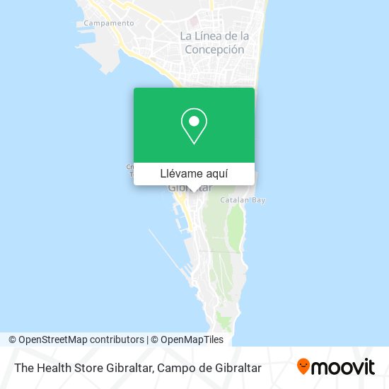 Mapa The Health Store Gibraltar
