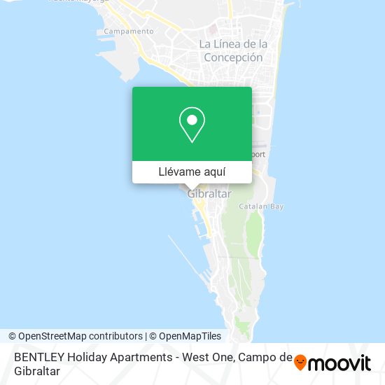 Mapa BENTLEY Holiday Apartments - West One