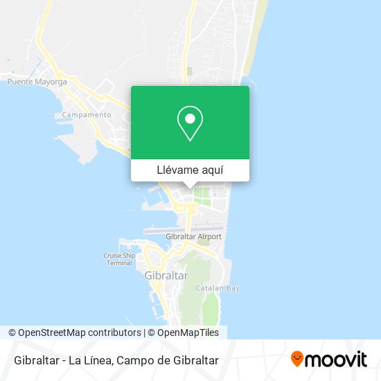 Mapa Gibraltar - La Línea