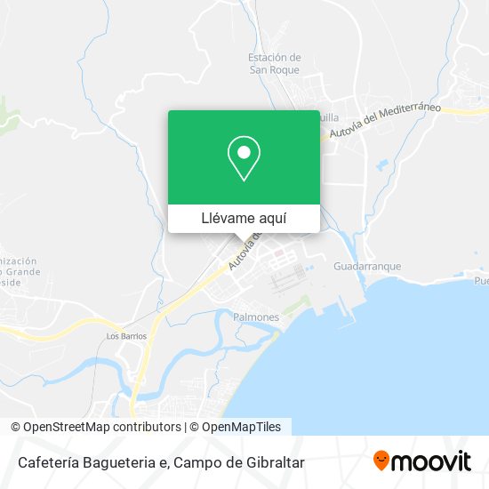 Mapa Cafetería Bagueteria e