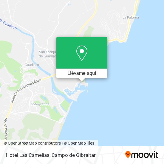 Mapa Hotel Las Camelias