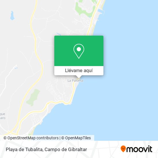 Mapa Playa de Tubalita